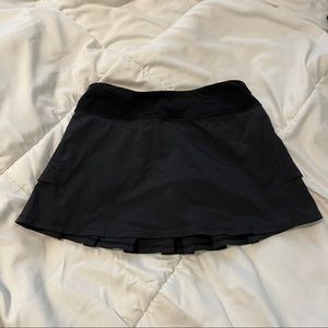 Ivivva By Lululemon Girls Skirt Set The Pace Size 10 Black Tennis Run